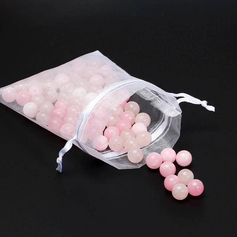 50pcs Lot Colorful Transparent Packs Drawstring Pouches Sachet Organza Gift Bag For Jewelry Wedding Party Beads