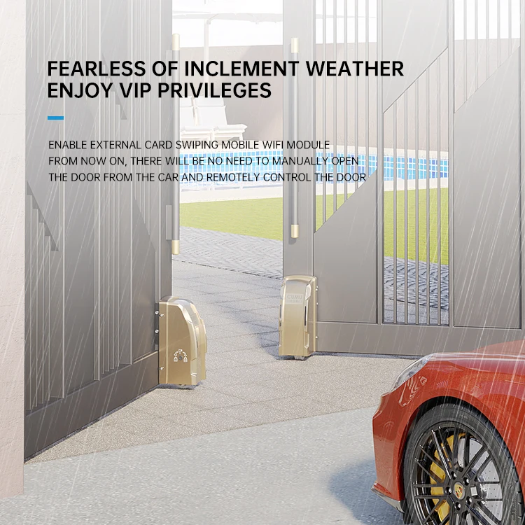 Roller type Residential Household 400KG Gear System Motor Automatic Swing Gate Opener Operator