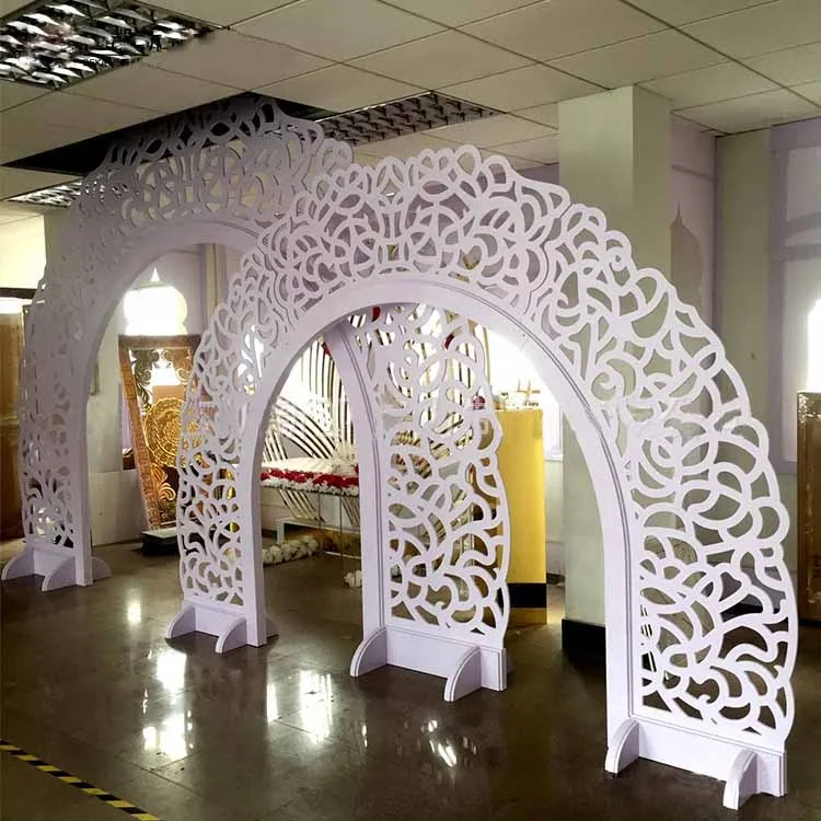 Top Sale White Acrylic Panel Custom Wedding Lotus Flower Panel Wholesale Wedding Stage Decor