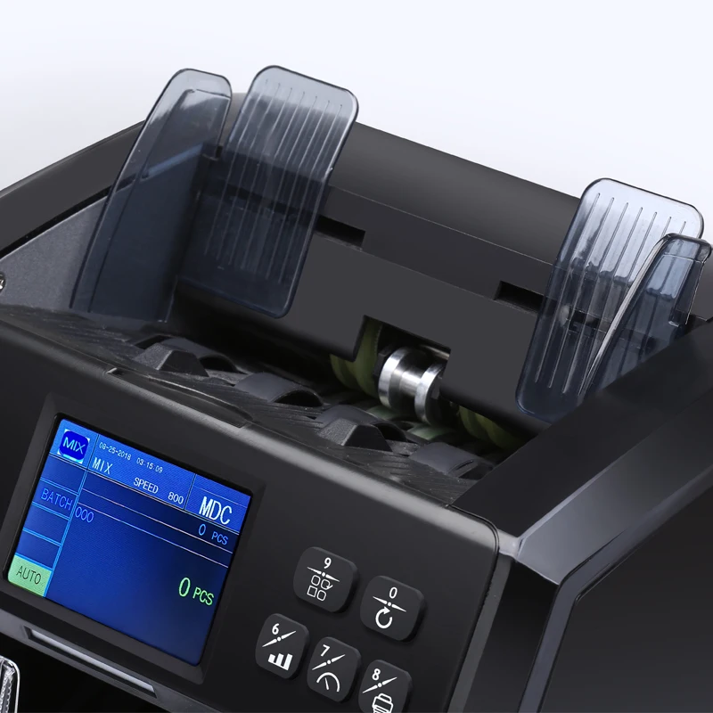 Two pocket two CIS multi-currency cash note banknote Value Counter Mixed Money Value Counter CIS banknote counter