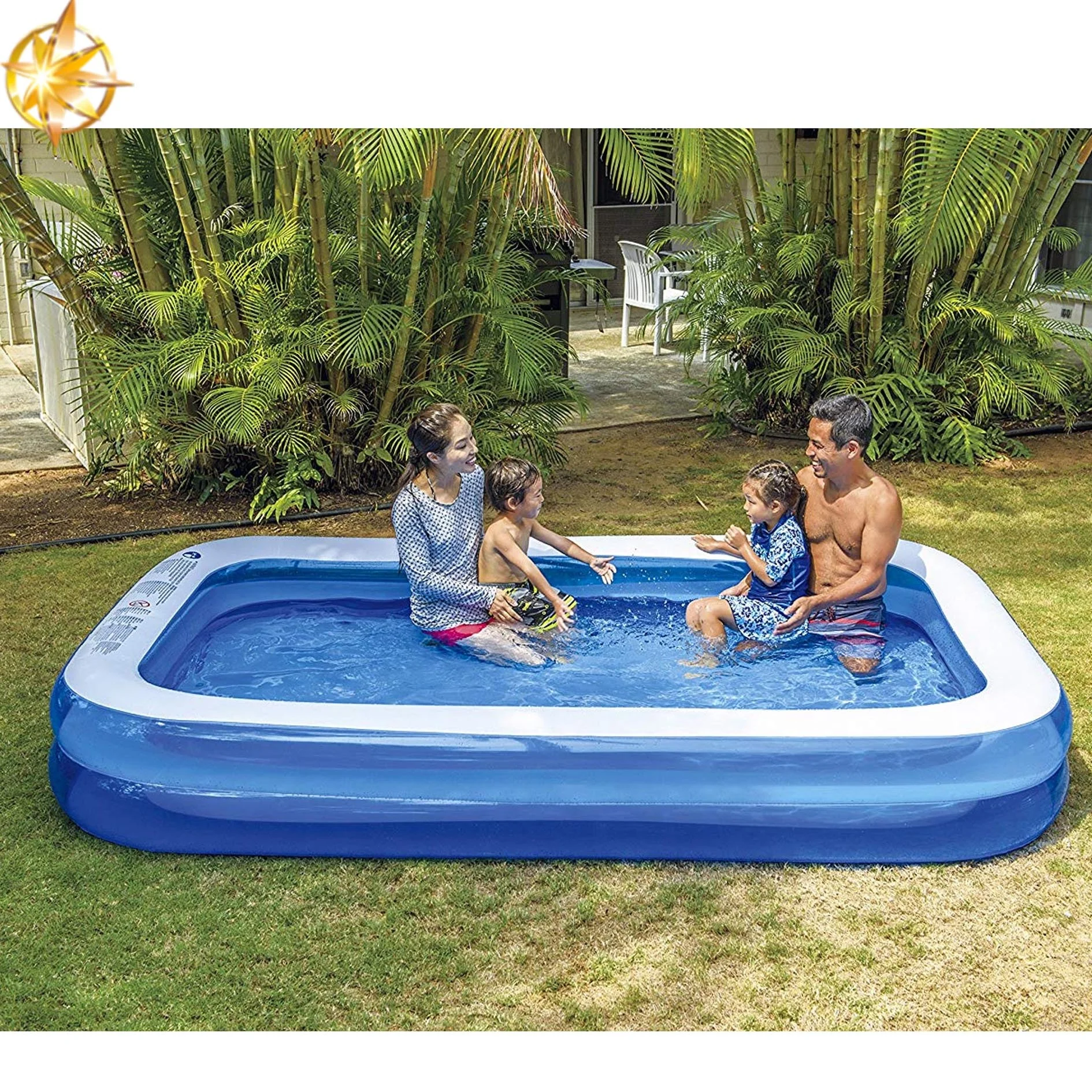 Customized inflatable family swimming pool big capacity outdoor swimming pool backyard