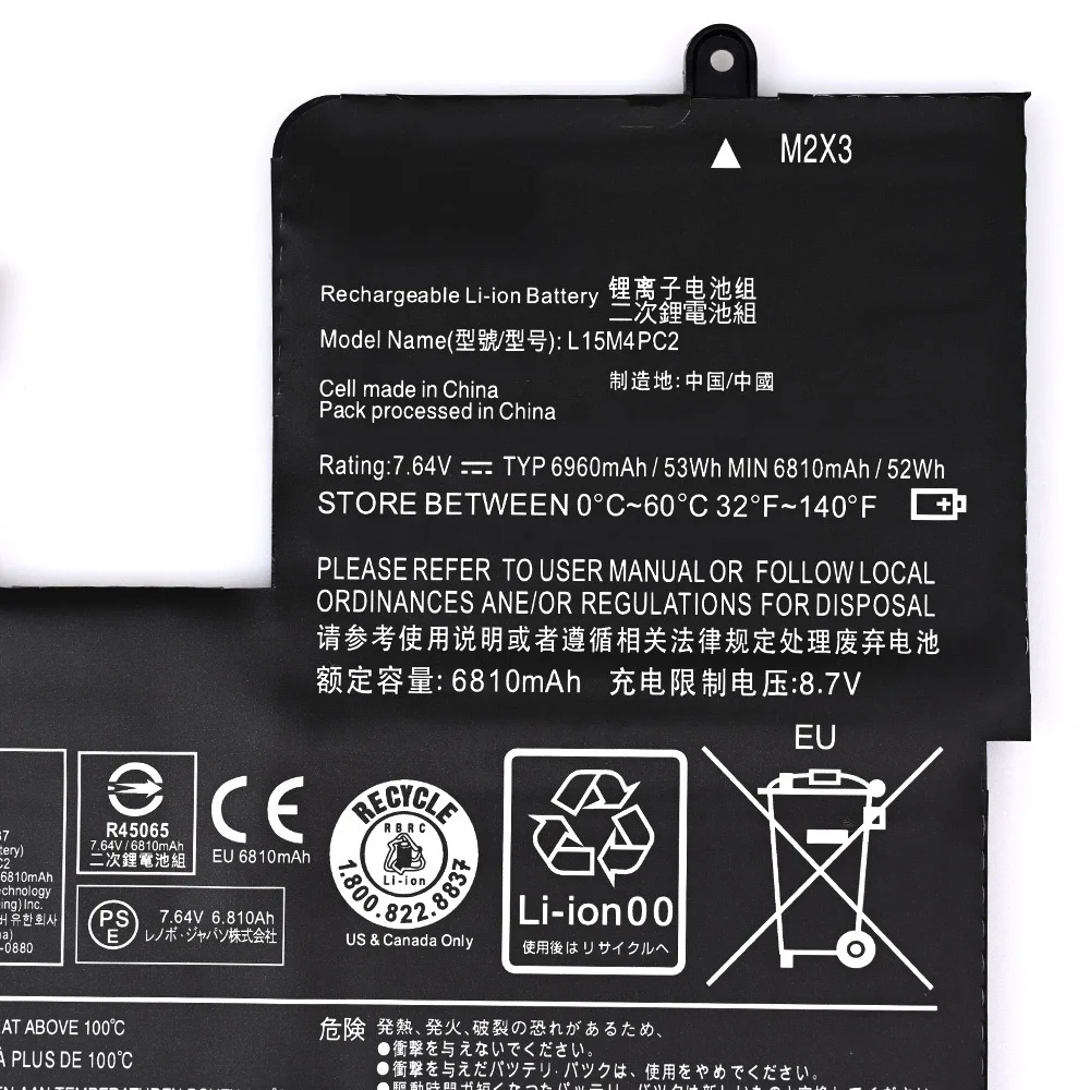 L15L4PC2 Laptop Battery for Lenovo Yoga 710 L15M4PC2 L15L4PC2 2ICP6/64/71-2 notebook lithium ion batterie