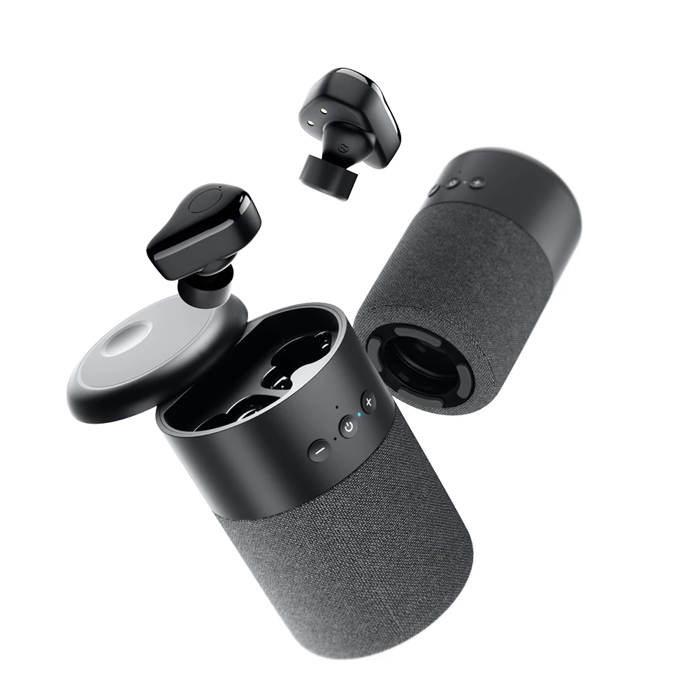 New Arrival Mini Wireless TWS Portable Audio Outdoor Speaker Player With True HiFi Stereo Music in-ear Headsets Earbuds