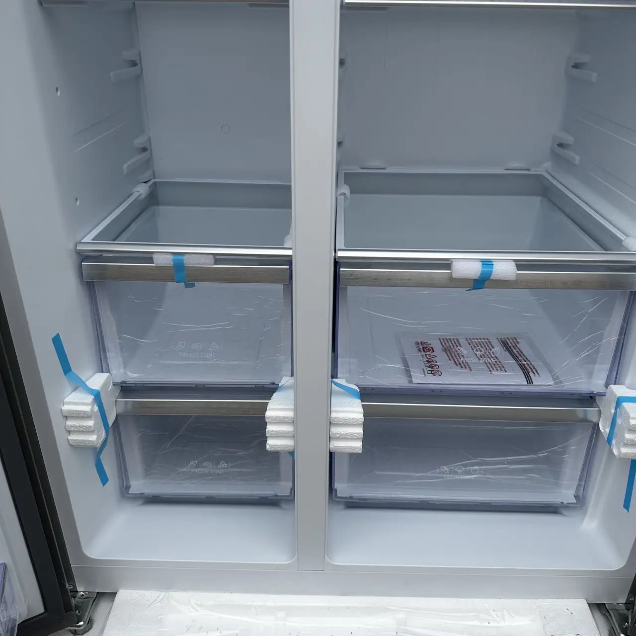 Inverter Refrigerator 585L Air cooling without frost Stainless Steel Open Double Doors Home Use With ice box High End Quality