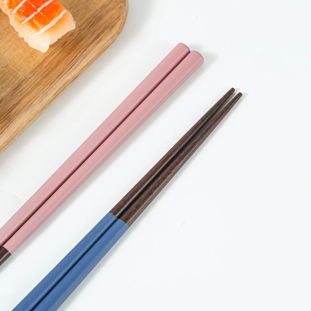 Wholesale green Alloy PET chopsticks restaurant sushi chopsticks with Holder