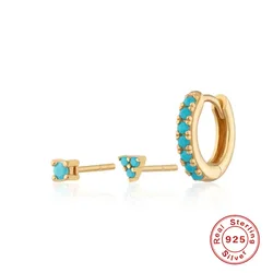 Серьги-гвоздики из серебра 925 пробы с бриллиантами