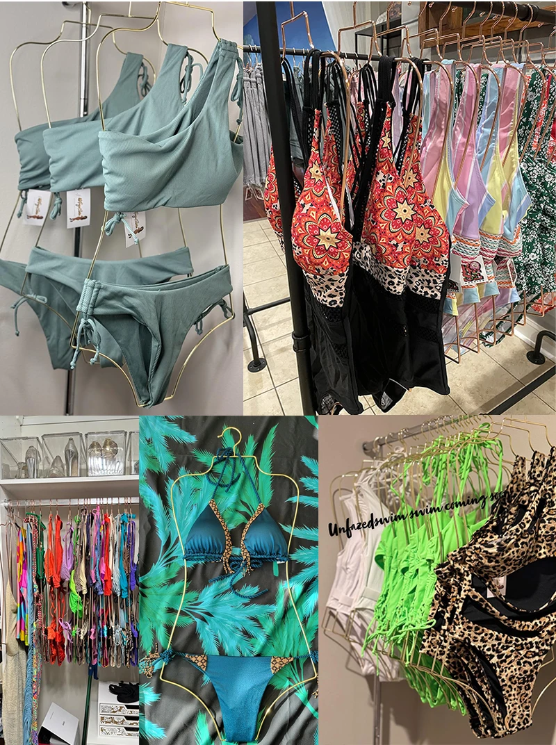 Foldable Swimsuit Hangers Wire Body Shape Metal Bikini Space Saving Swimwear Hanger for Lingerie