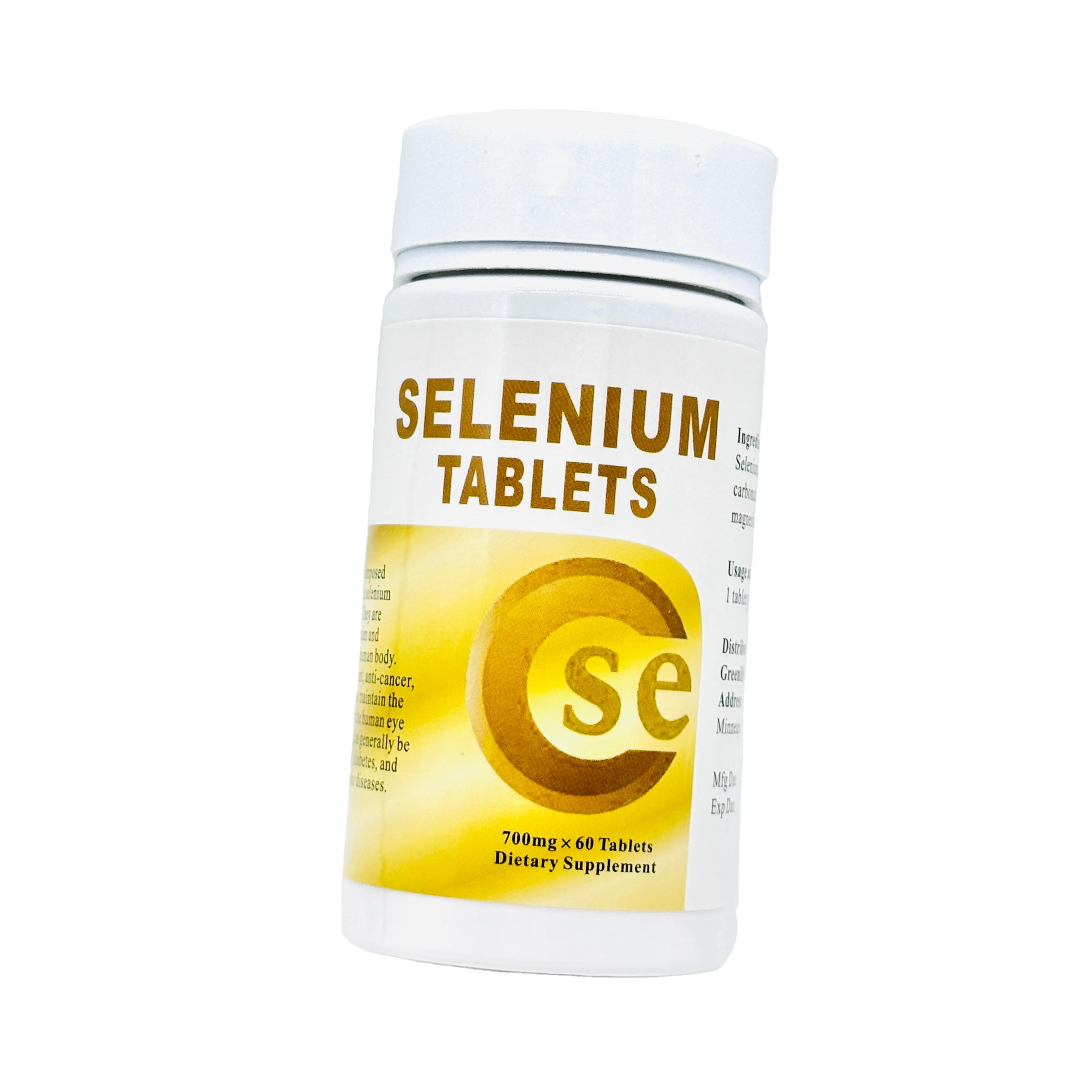 High-Potency Selenium Tablets for Daily Wellness & Antioxidant Defense - Global Reach