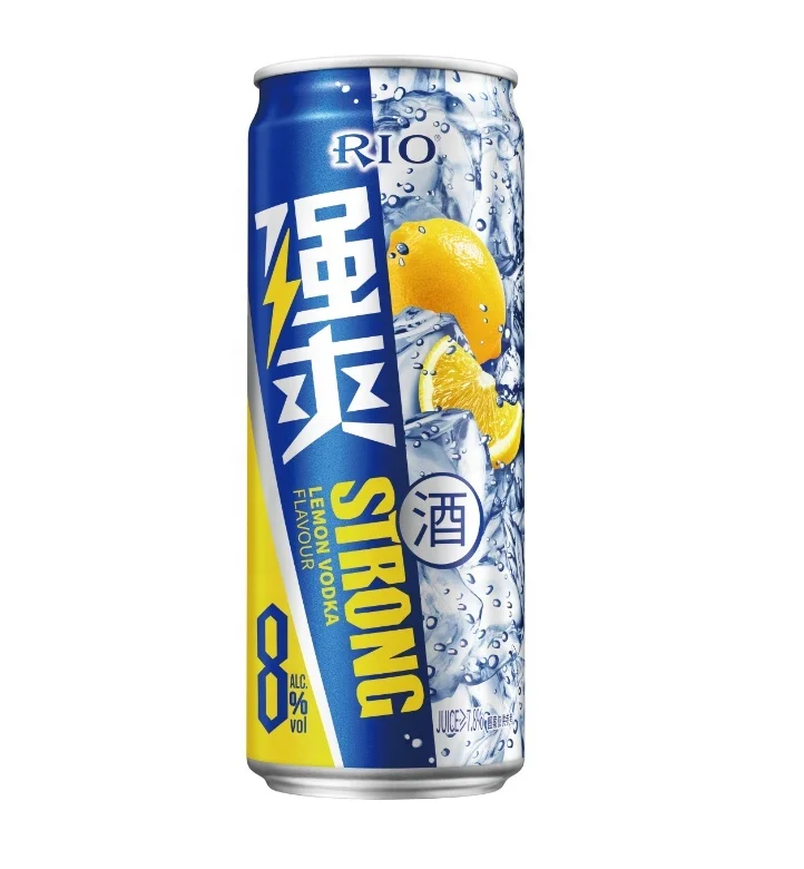China sales one Cocktail Drink Alcohol Strong premixed 8%vol Lemon Vodka flavor can 500ml family bar Holiday Club Dinner party