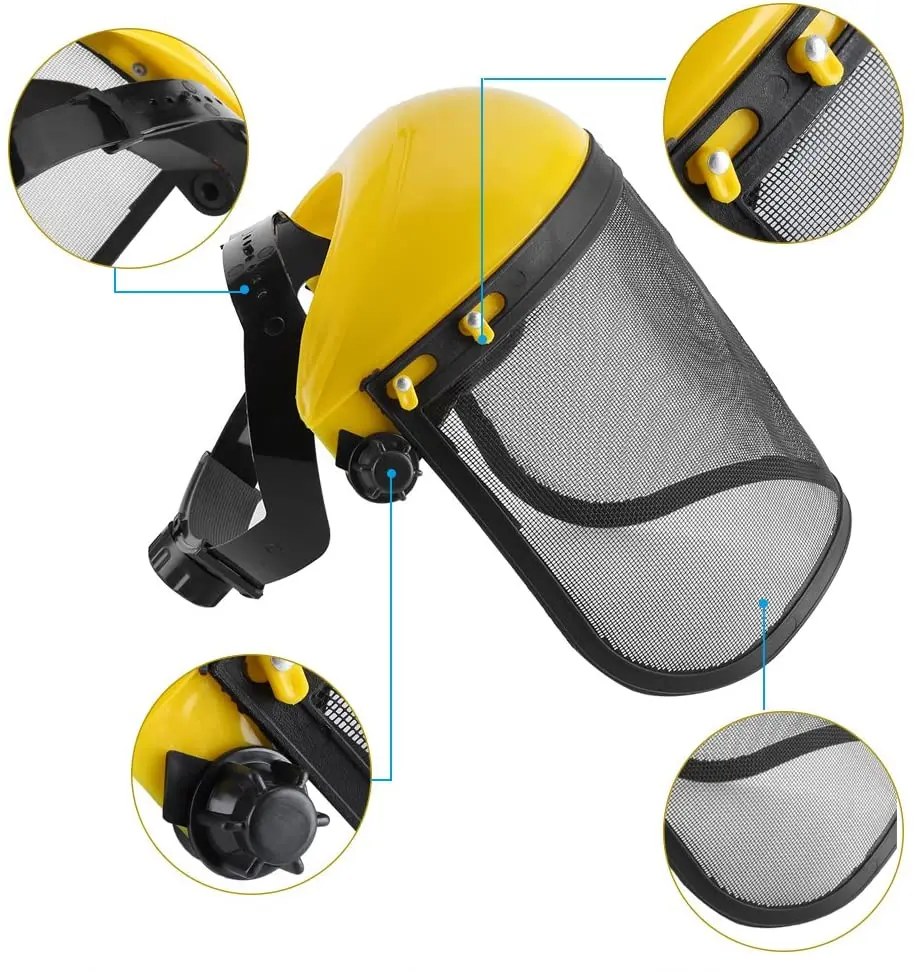 Wejump safety steel mesh face shield visor, steel mesh Full Face Shields