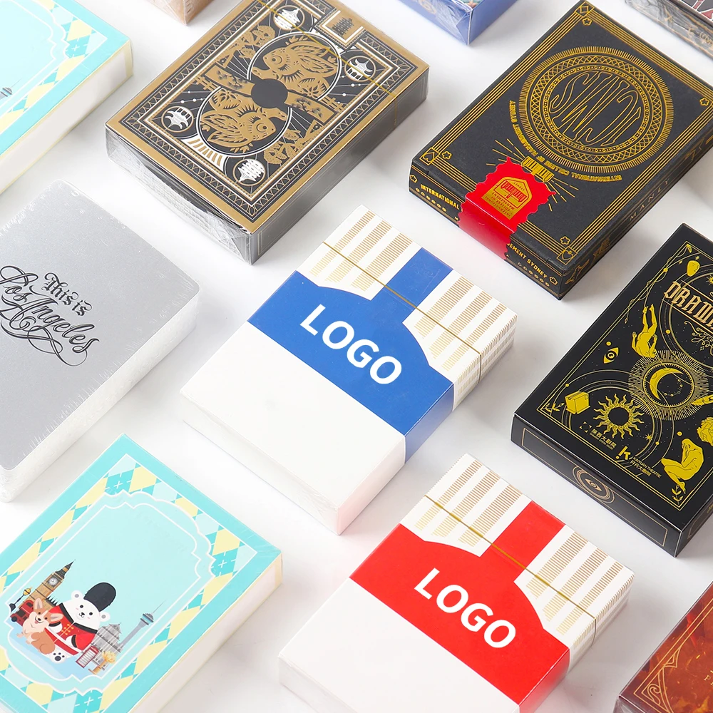 Печать классического экологически чистого прочного 54 покера персонализированные игральные карты покер