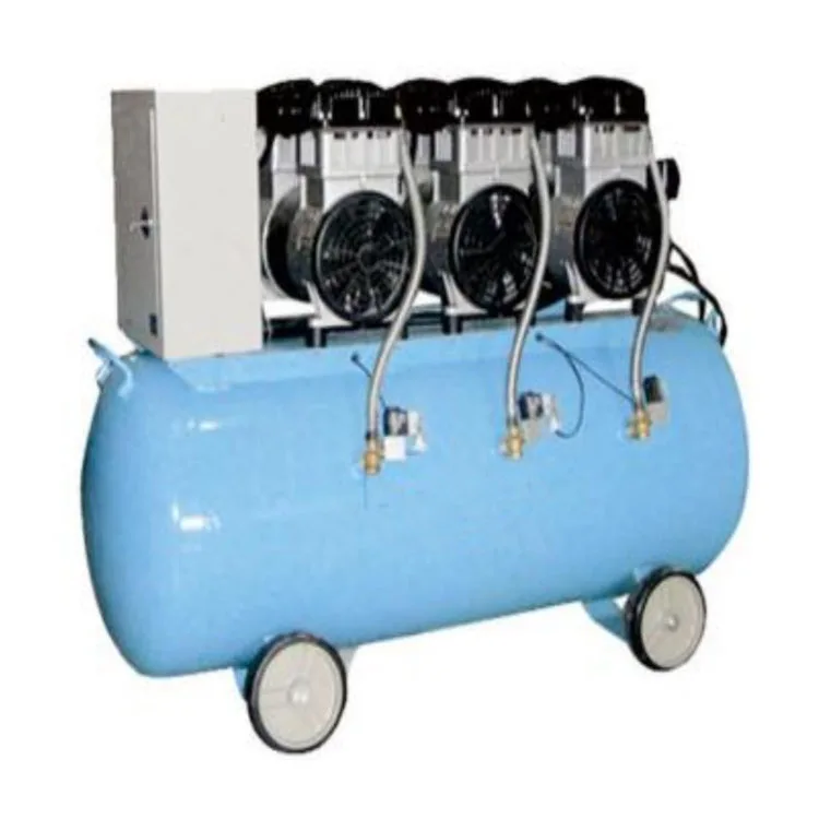 Small portable quiet medical oxygen air compressor with wheels
