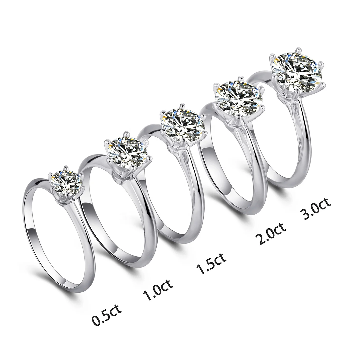 Соблюдения обручальное 5CT цвет Муассанит ювелирные изделия с бриллиантами оптом для женщин 925 серебро 5 карат муассанит кольцо