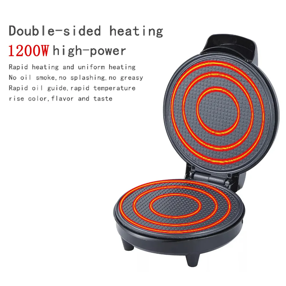 Non-Stick Oven Electric Crepe Pancake Pan Pizza Maker for Home Breakfast Cooking