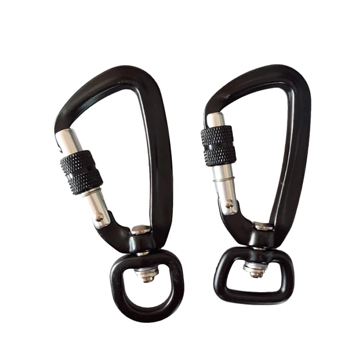 Aluminum alloy rotating carabiner, camping and travel special carabiner