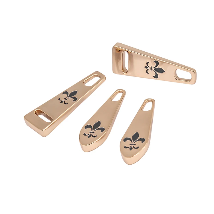 Роскошная Новинка, ручная сумка с логотипом на заказ, Съемники на молнии, высококачественные металлические застежки на молнии, золотой слайдер для платьев и рубашек