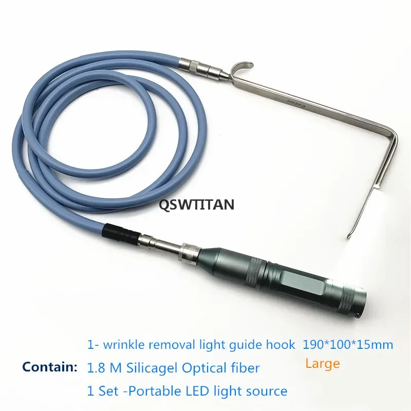 Breast Retractor with Light Guide Pull hook Wrinkle Removal Hook Nasal Hook and fiber Plastic Surgery Instrument