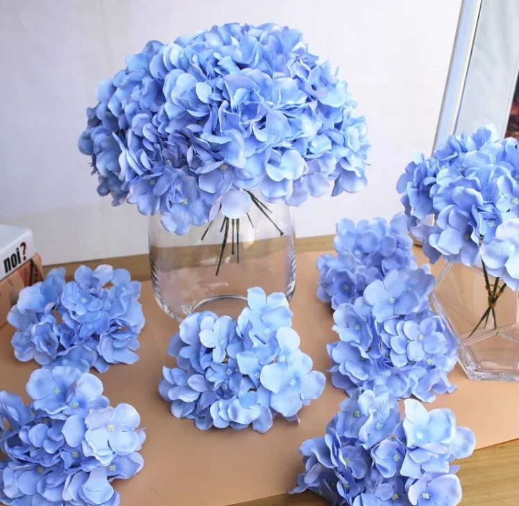 Wholesale 22colors hydrangea artificial flowers for wedding decoration