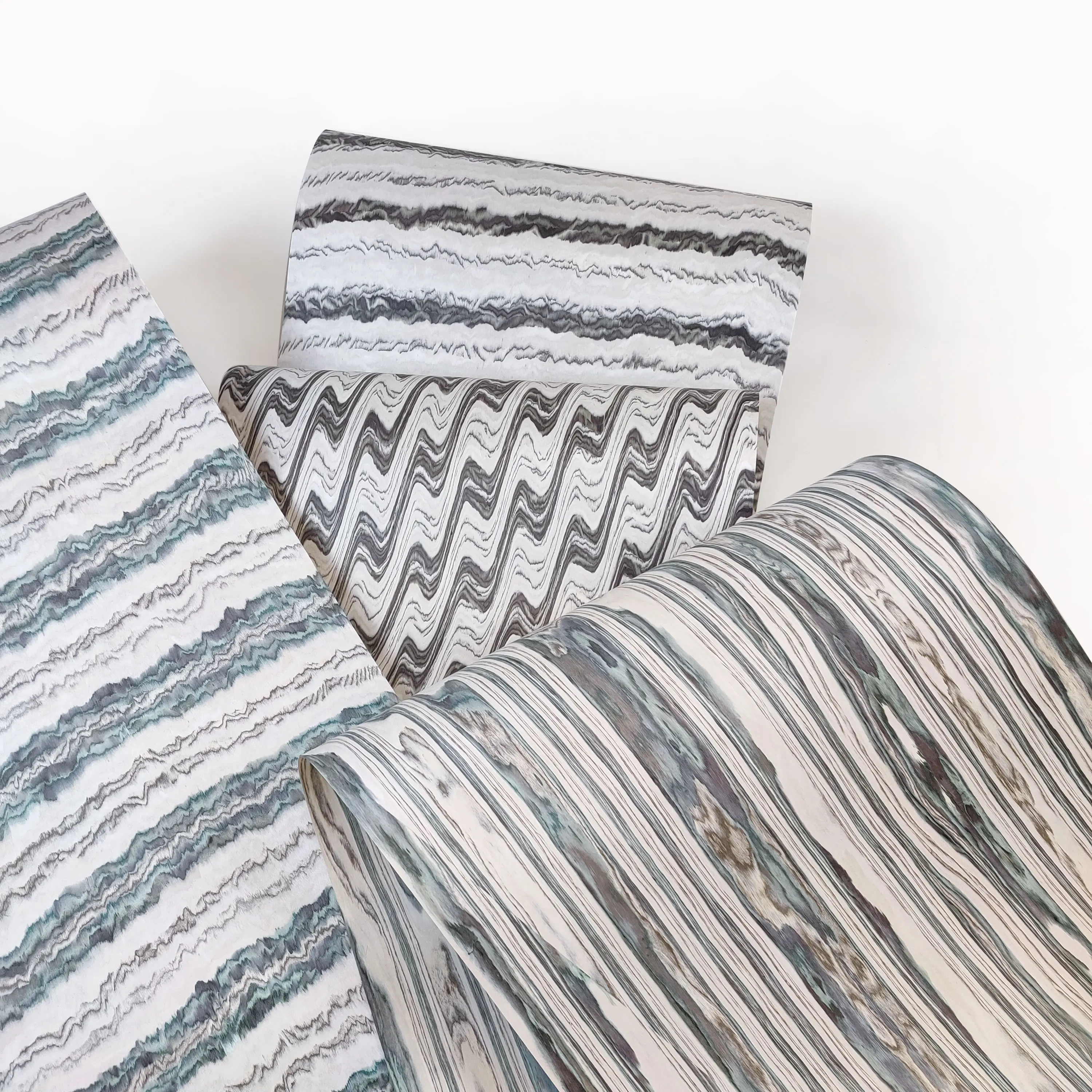 Vunir Special Marble Engineered Wood Veneers Size 2500x640mm Boat Decking Guitar New Environment Recycled Unique Wood Veneer