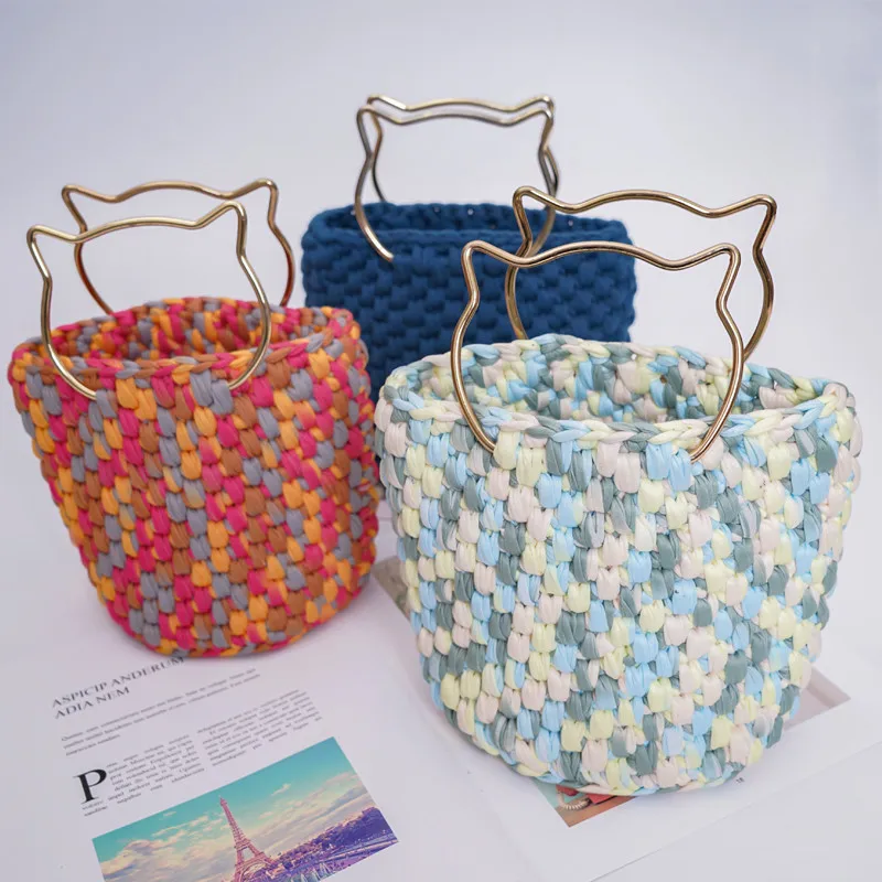 RongMeiXuan 100g Solid Color T Shirt Yarn Cotton Crochet For Diy Hand Knitting