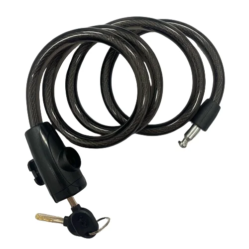 SENDE Slotted Housing Straight Bracket Bicycle Cable Lock, Bicycle Keyed Security Anti-theft Lock Motorcycle, E-bike Accessories