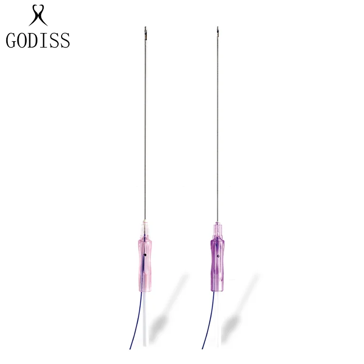 GODISS distributors wanted pdo thread lift absorbable cosmetic thread lifting needle sharp 4D cog pdo thread barb 23g 90mm