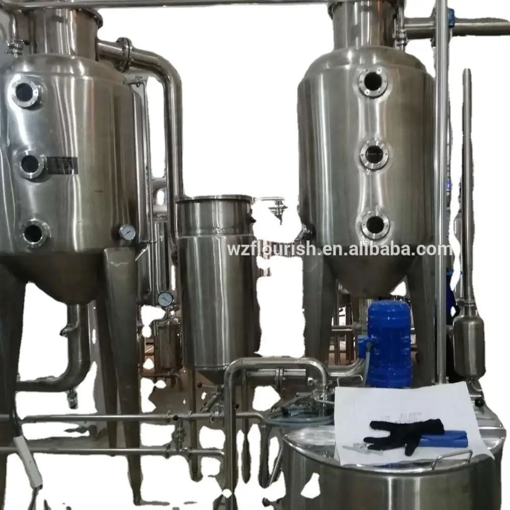 Stainless Steel Triple-Effect Falling Film Evaporator For Sugar Processing