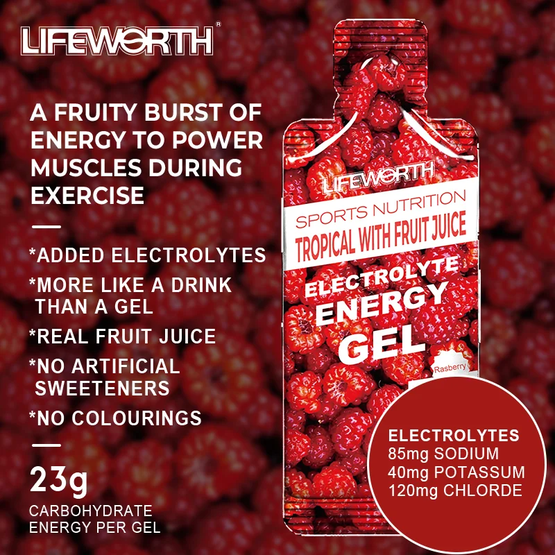 LIFEWORTH OEM Zero Sugar Energy Drink Electrolytes Sports Nutrition Liquid Energy Gel Pouch