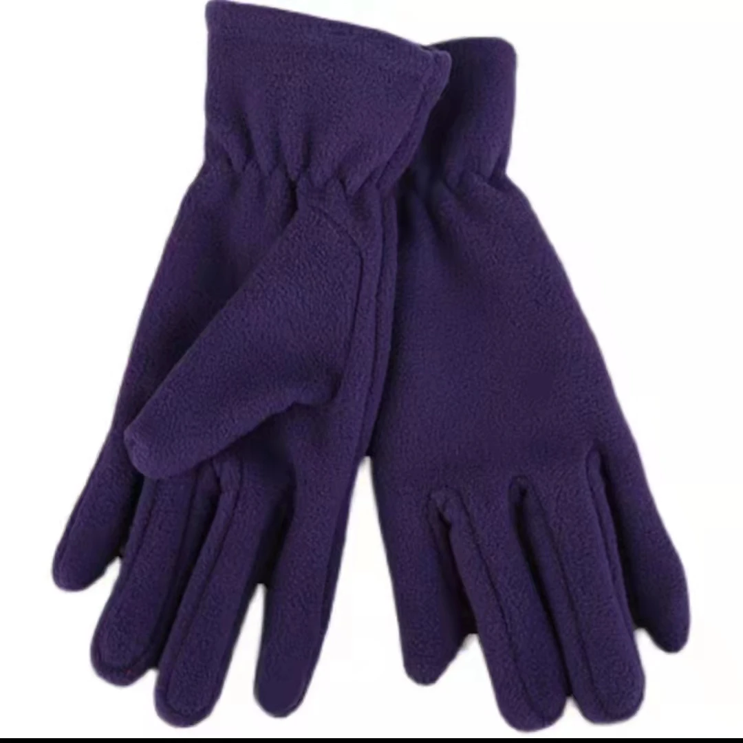 Low price promotion polar fleece filmy polar fleece Winter Colorful gloves keep warm