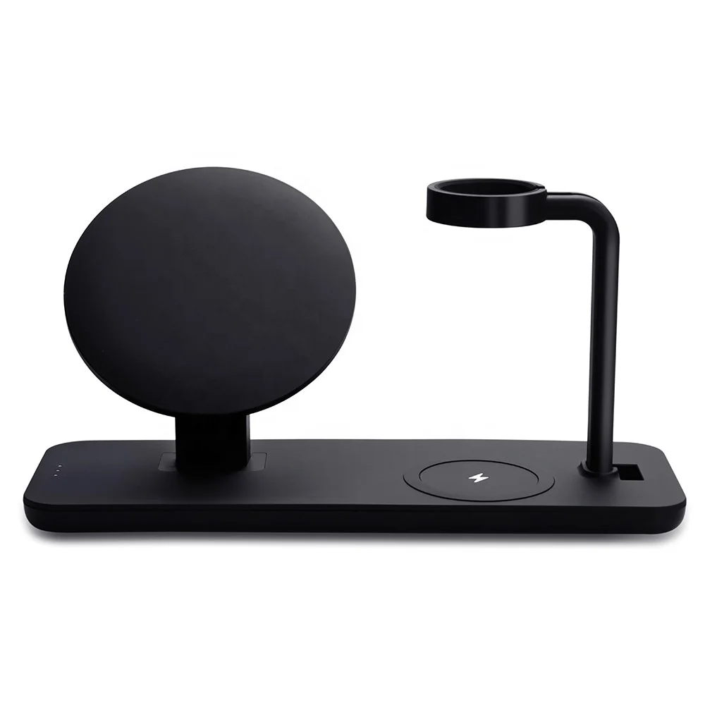 
2021 Amazon Best Seller Magnetic 3 in 1 Wireless Charger Stand for iPhone12 for AirPods for Apple Watch 