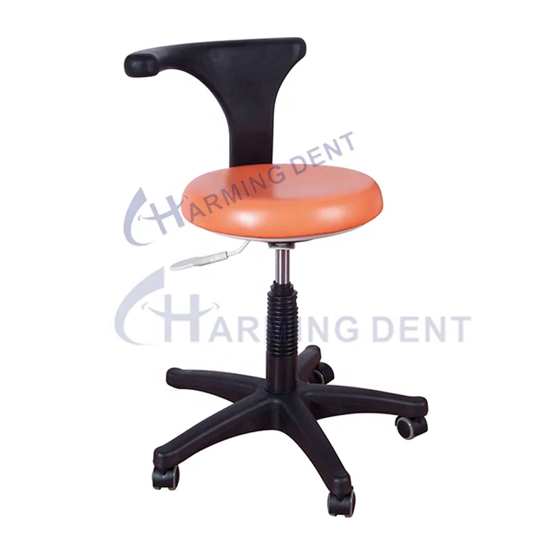 Dental stool unit nurse chair / Mobile dental chair nurse doctor stool backrest PU leather dental clinic equipment spare parts