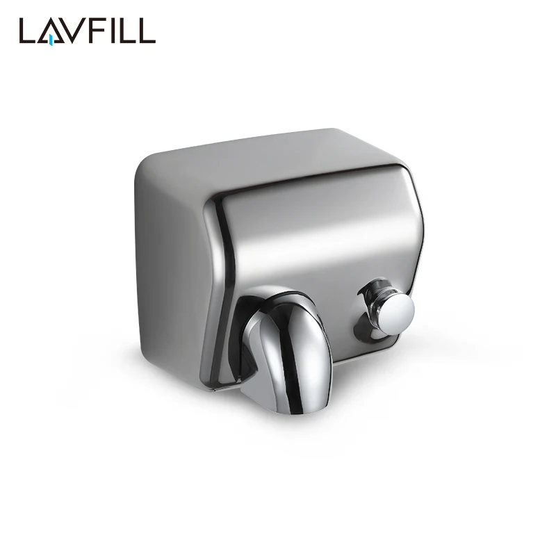 electric stainless steel hotel bathroom wall mounting hand dryer