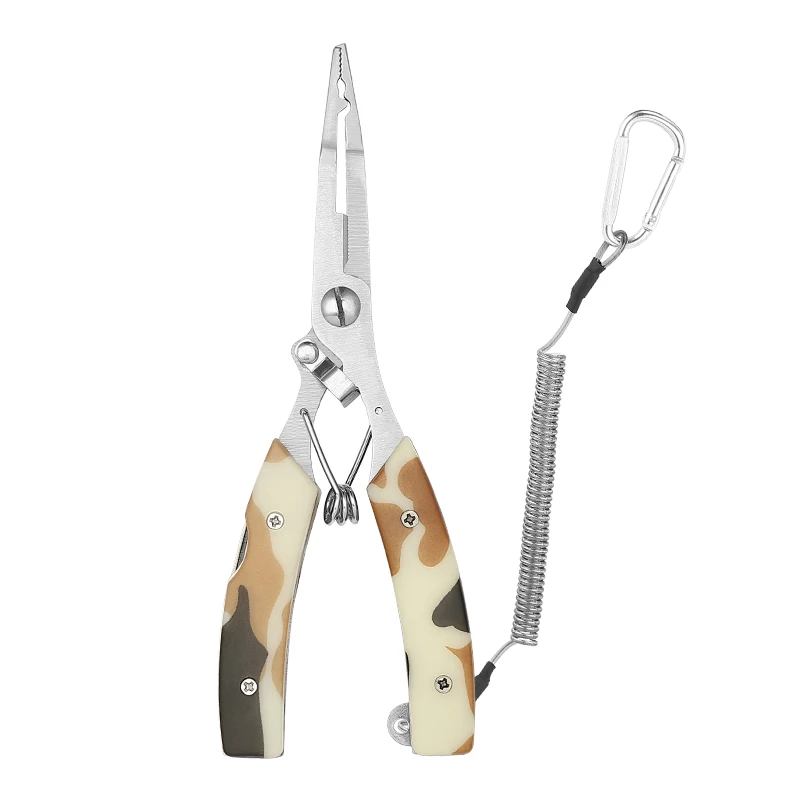 Hot Sale Camouflage Hook Remover Pesca Tools for Fishing Stainless Steel Fishing Line