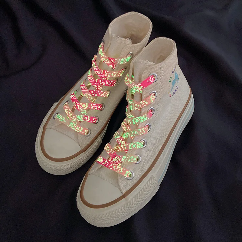 Custom luminous rope sweater strings Flat Logo Flat Hoodie String Drawstring Cord With Tips For Hoodie shoe drawcord