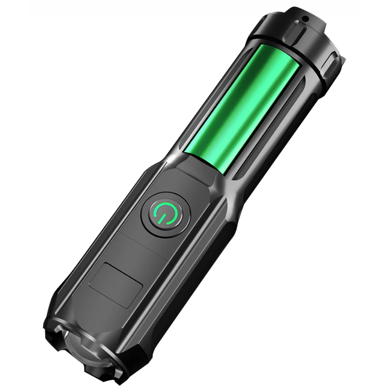 Portable LED Flashlight Strong Brightness Light Rechargeable Household Outdoor T6 Led Torch Lamp Lighting Kit Camping Flashlight