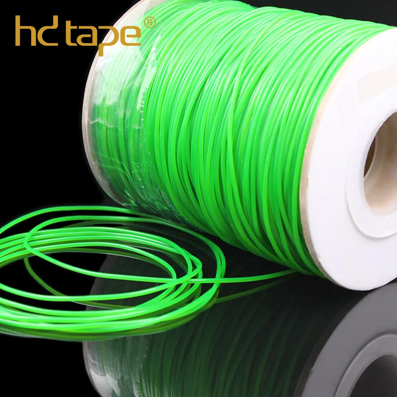 Eco-friendly custom 2mm green jewelry making plastic tpu pvc cord