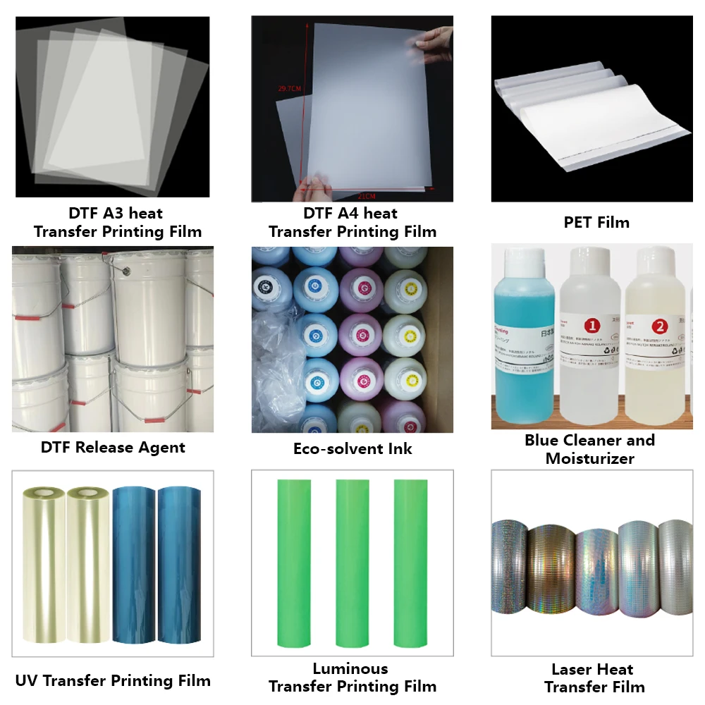 Hot Peel Dtf Luminous Printing Film 0.6*100m Photoluminescent Film Roll Glow-in-dark  PET Heat Transfer Film for Dtf Printer