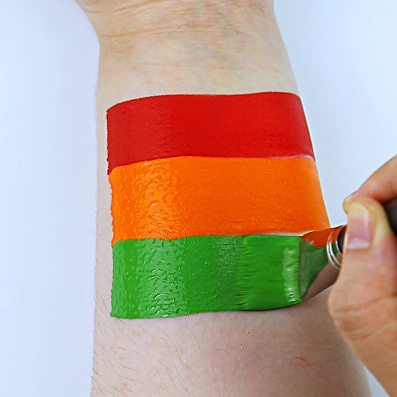 GP Non-toxic vegan water based professional face body paint cake washable body painting supplies for Halloween cosplay makeup