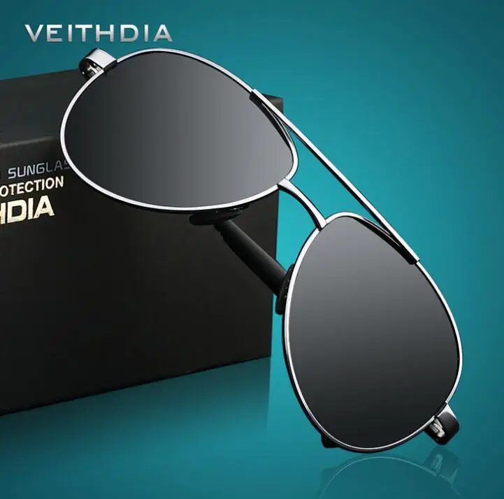 2021 new design veithdia polarized alloy men sunglasses