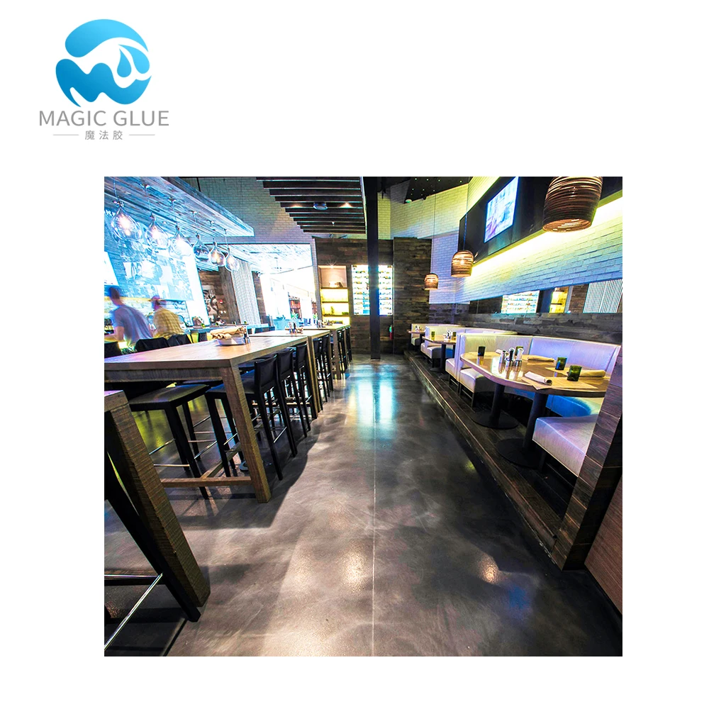 Liquid clear epoxy resin for floor design