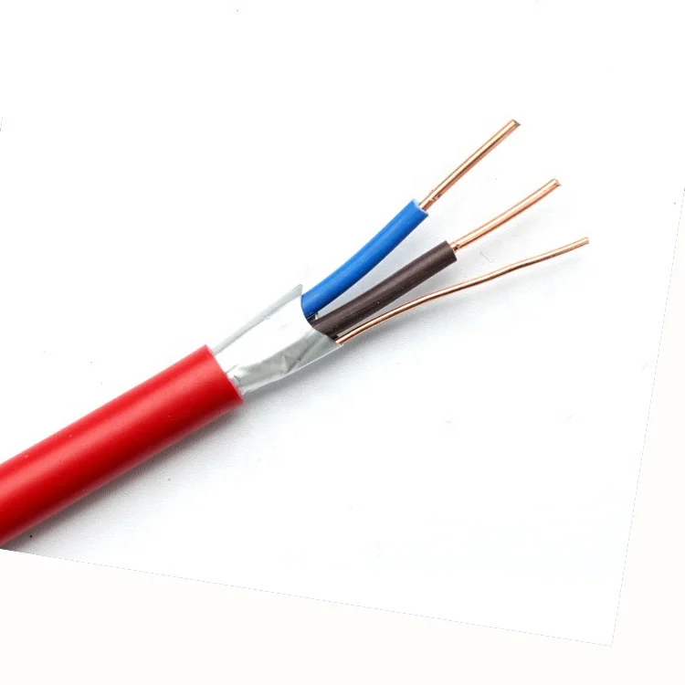 Безопасность твердая медь фольга щит огнестойкие 2 ядра 16AWG кабель сигнализации