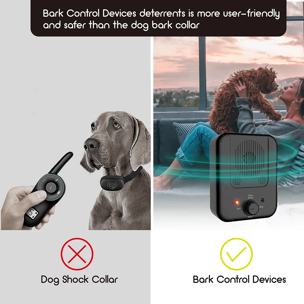 Auto Detect Animal Dog Cat Repeller outdoor ultrasonic dog bark control anti bark devices stop barking deterrent