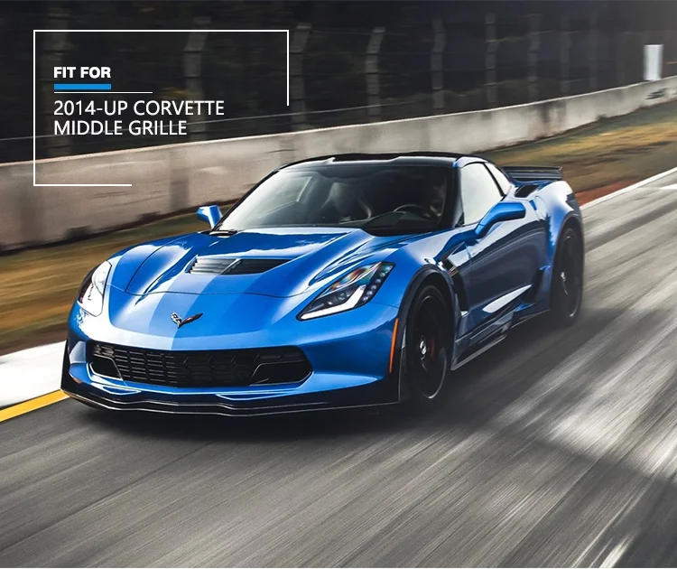 Передняя и средняя решетки VLAND Factory 7-го поколения 2014-UP для бампера chevrolet chevy corvette c7