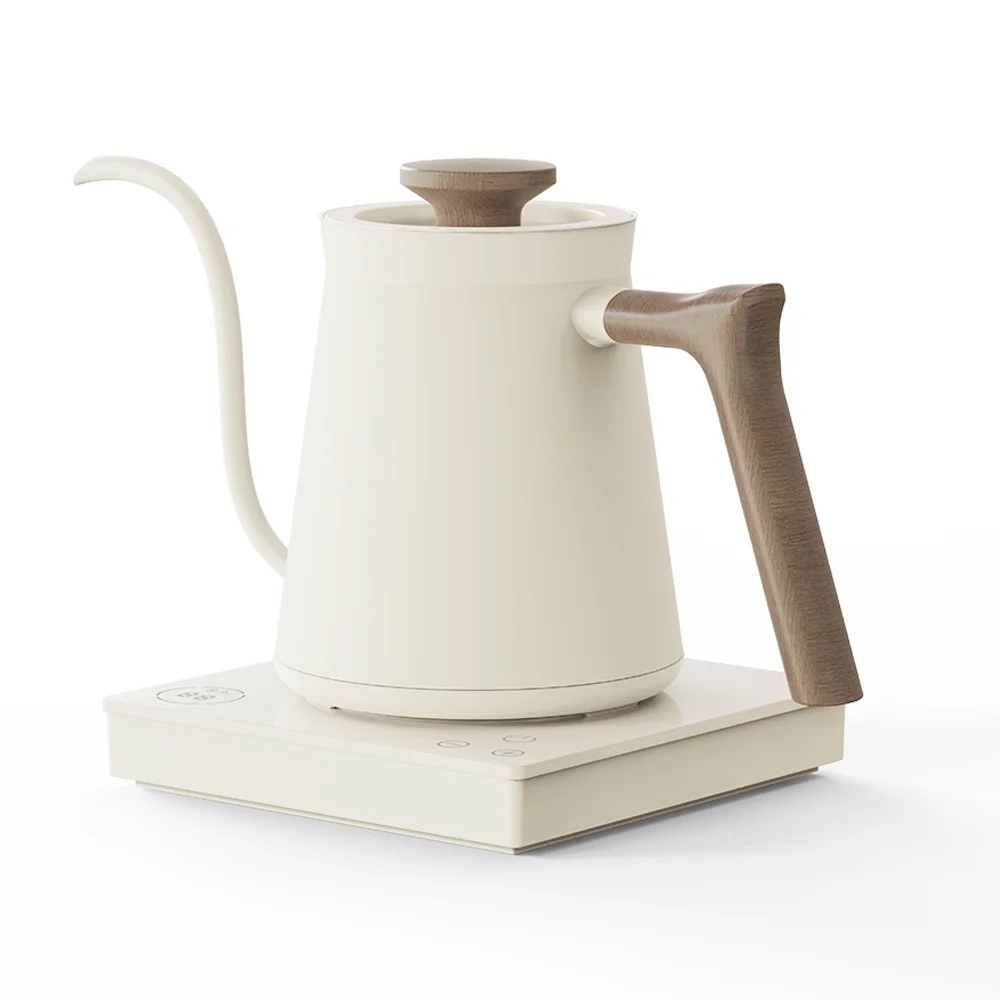 electric metal temperature control  with thermometer gooseneck kettle