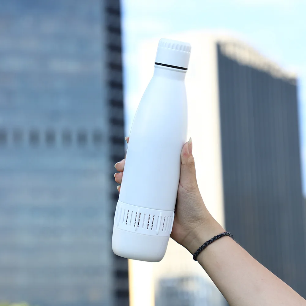 customized portable smart wireless speaker tumblers music player water bottle  500ml double wall  stainless steel tumbler