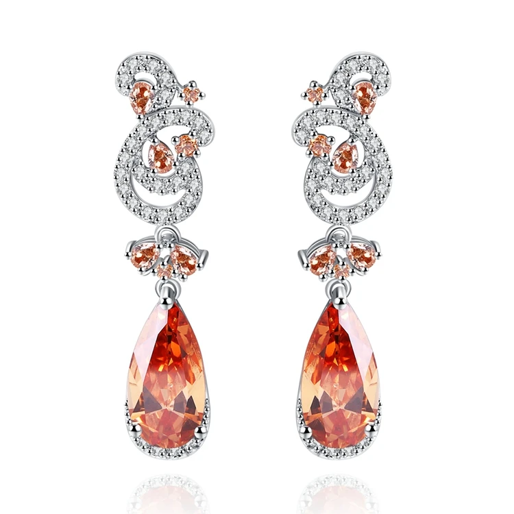  Серьги из циркония деревянные серьги
