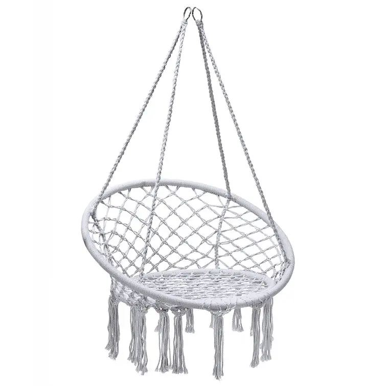 Boho Hammock Swing Cotton Rope Macrame Hanging Chair Wholesale Is Hot Outdoor Metal Bedroom Furniture Modern Small Balcony Seat