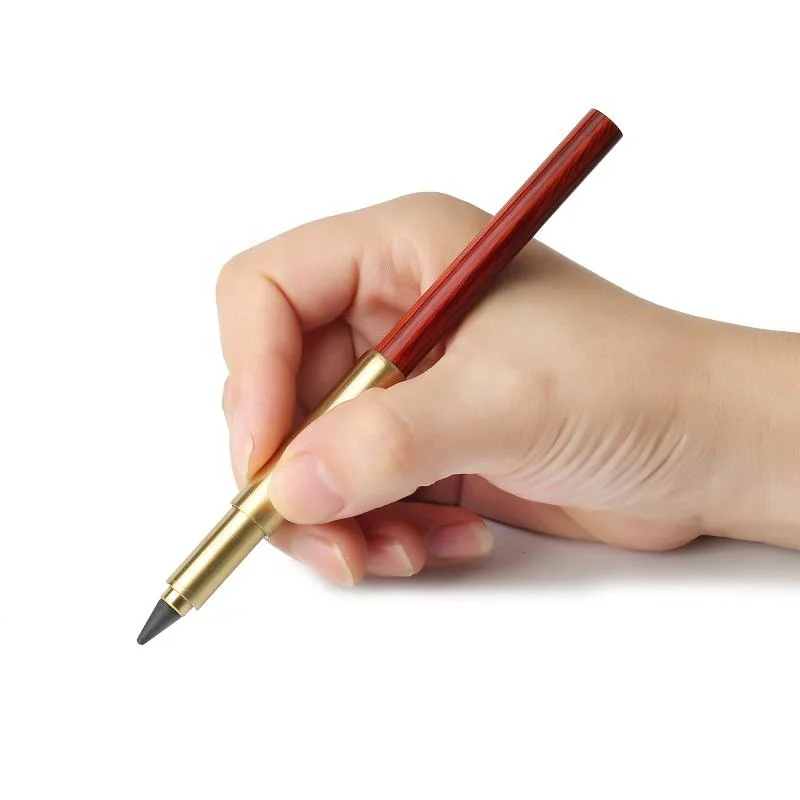 high quality wood barrel HB complex durable tip telescope graphite pencil