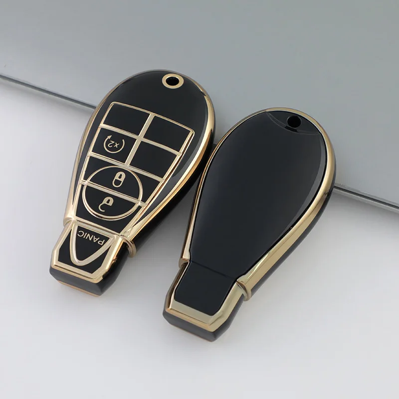 TPU Car Key Cover for Jeep Commander Grand Cherokee Chrysler 300 Dodge Challenger Charger Magnum Journey Ram Remote Fob Case