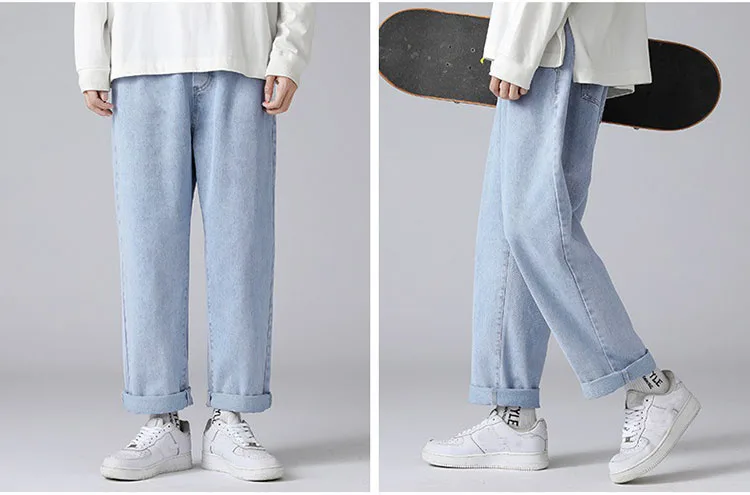 Black Jeans For Men Custom Hip Hop Jeans Trousers